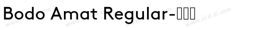 Bodo Amat Regular字体转换